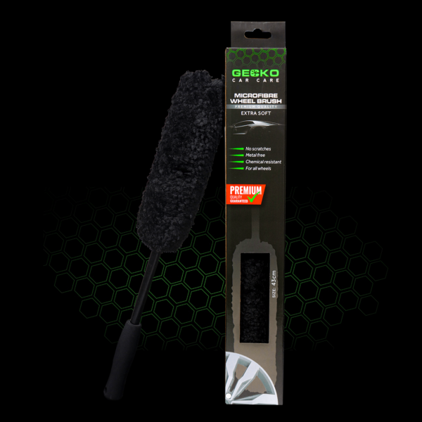 Gecko microfiber wheel brush